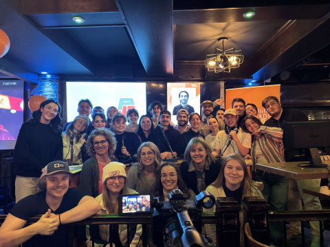 L'équipe du profil Radio en Communication dans les médias du Cégep de Jonquière.